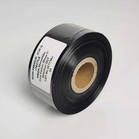 MP_3_Черный риббон C20.3 Resin Premium + Textile 30мм, 450м, 1'', ширина втулки 30мм, OUT