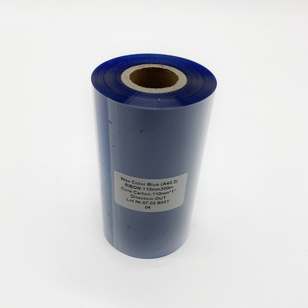 MP_2_Риббон A40.2  Wax Color Blue 110мм х 300м OUT 1