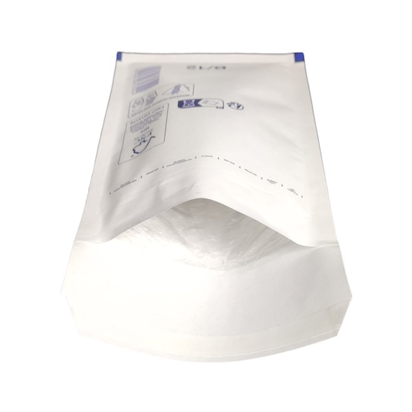 MP_4_Крафт пакет с воздушной подушкой (140x225+50), белый, В/12. Коробка 200 шт