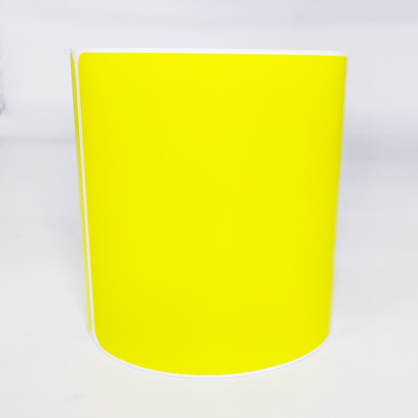 MP_3_Термотрансферные этикетки 100х150 мм ПП желтые (полипропилен). 300 этикеток в ролике, втулка 40мм