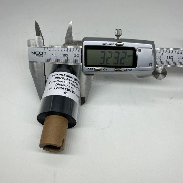 MP_4_Риббон B20.1 Wax/Resin PREMIUM 64мм х 74м, OUT, 0,5