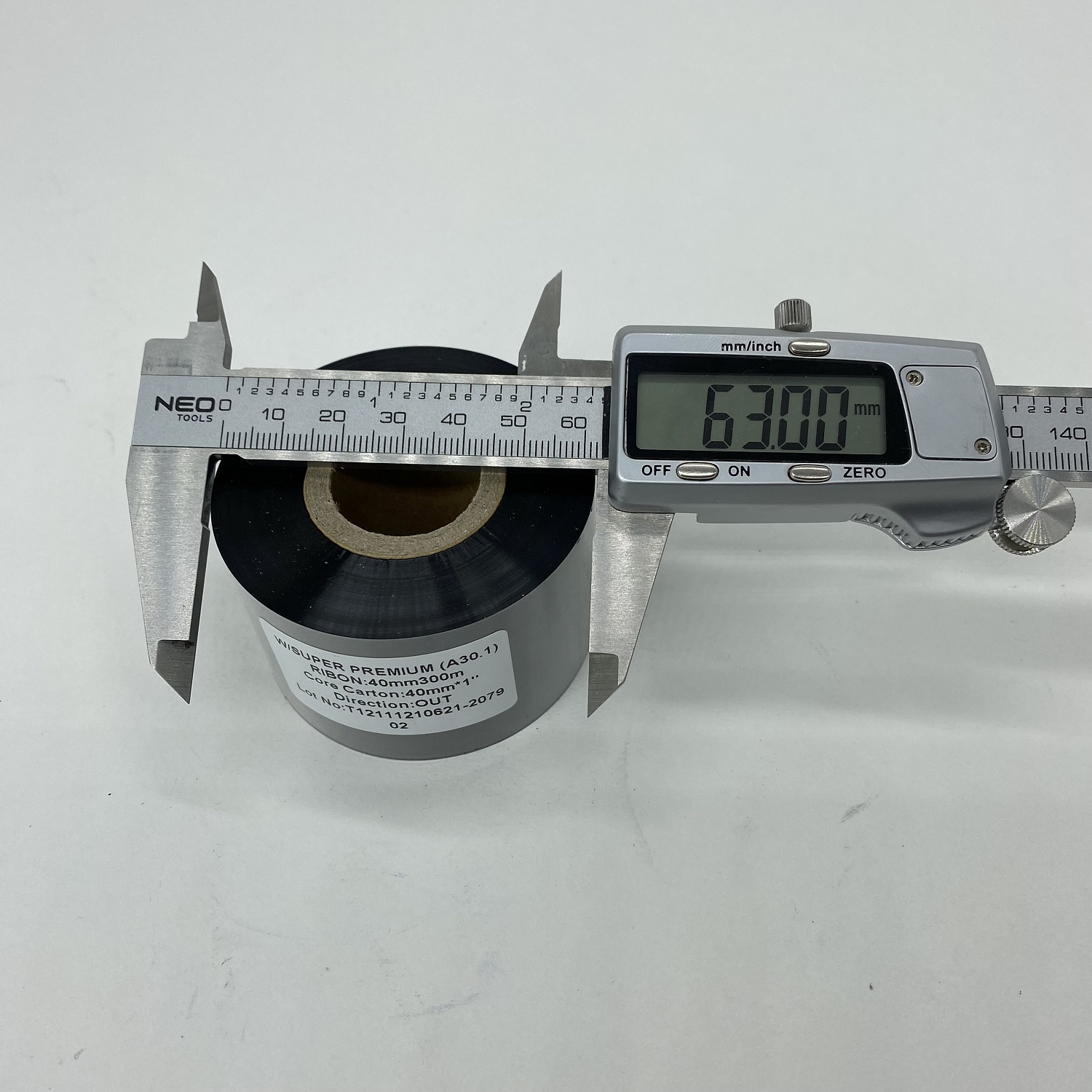 MP_5_Риббон A30.1 Wax Super Premium  40мм х 300м, OUT, 1