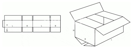 Картонный короб 195х190х50мм