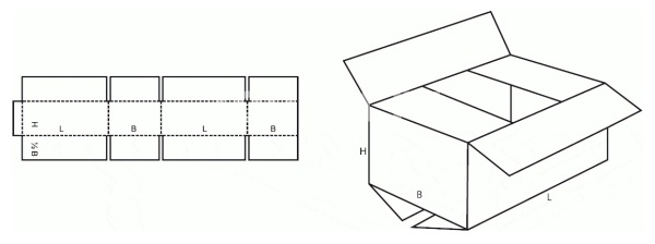 Картонный короб 195х190х50мм
