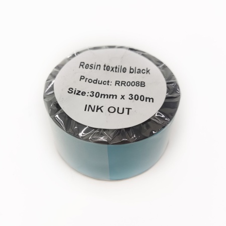 MP_3_RR008B Лента термотрансферная resin textile out черная 30мм х 300м