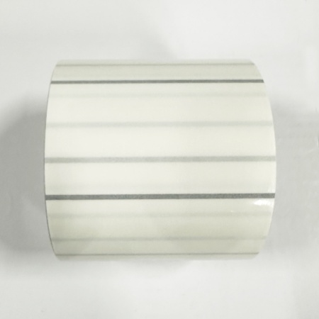 MP_3_Прозрачные термотрансферные этикетки 80х45 мм ПП (полипропилен). 1000 этикеток в ролике, втулка 40 мм, черная метка