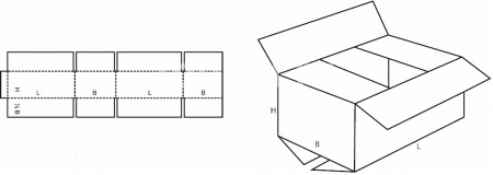 Картонный короб 400х300х300мм