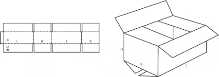 Картонный короб 240х160х140мм