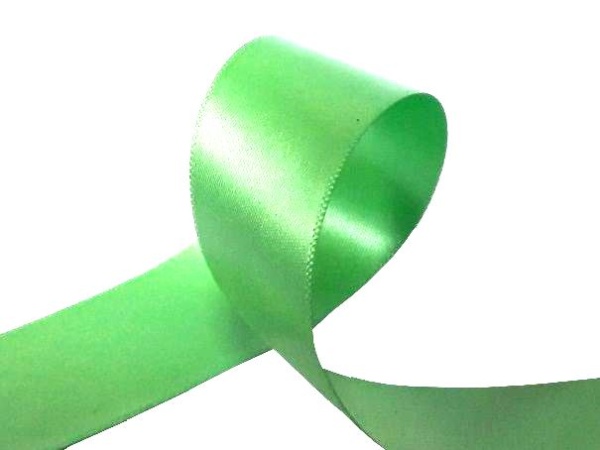 Сатиновая лента двухсторонняя c тканым краем цветная SL001C