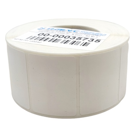 MP_5_Самоклеящаяся этикетка 40х30 мм ПП (полипропилен матовый). 1000 этикеток в ролике, втулка 40 мм