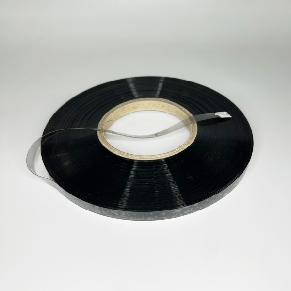 MP_3_ST302B Лента силиконовая полупрозрачная 0,2 мм черная 10мм x 100м