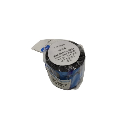 MP_3_Термотрансферная лента UR306 (Flat Head) Resin PREMIUM 60мм х 300м OUT 1''