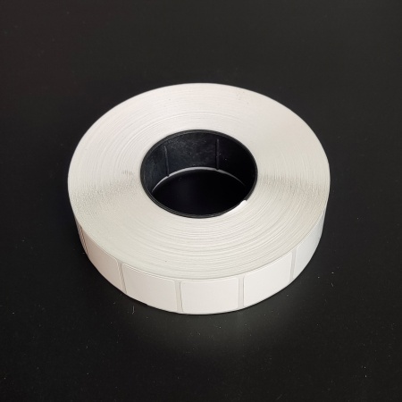 MP_4_Термоэтикетки 20х20 мм ЭКО (квадрат). 2000 этикеток в ролике, втулка 40 мм