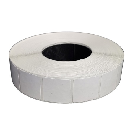 MP_6_Термоэтикетки 20х20 мм ТОП квадратные (самоклеящиеся этикетки). 2000 этикеток в ролике, втулка 40 мм