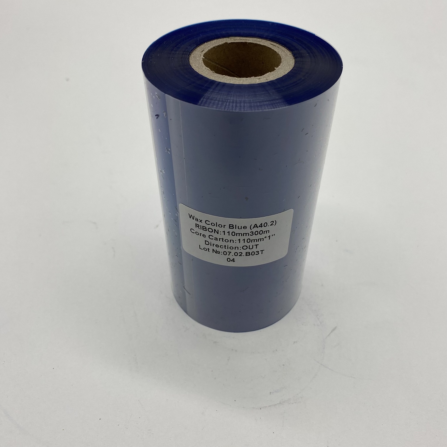 MP_5_Риббон A40.2  Wax Color Blue 110мм х 300м OUT 1