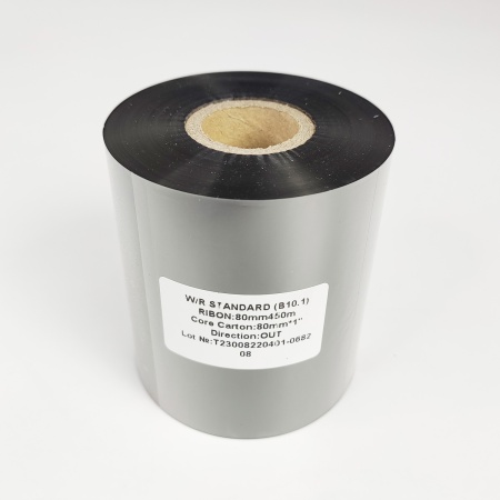 MP_3_Черный риббон B10.1 Wax/Resin Standard 80мм, 450м, OUT, 1''
