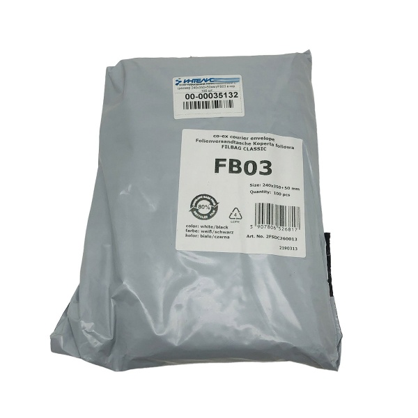 MP_3_Пакет курьерский полиэтиленовый L (размер 240х350+50мм)/FB03 в кор. 100 шт.