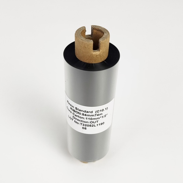 MP_4_Черный риббон C10.1 Resin Standard 84мм x 74м, OUT, 0.5''