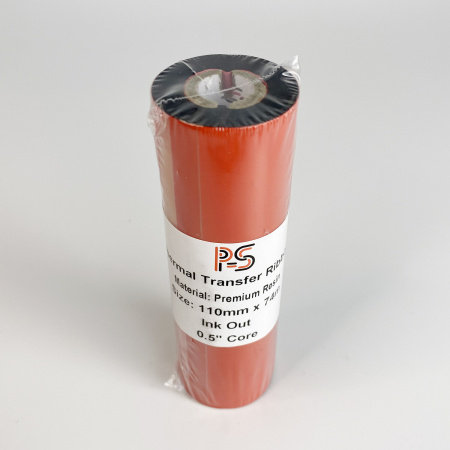 MP_2_Риббон PS Resin Premium 110мм х 74м, черный (термотрансферная лента). OUT, 0.5''