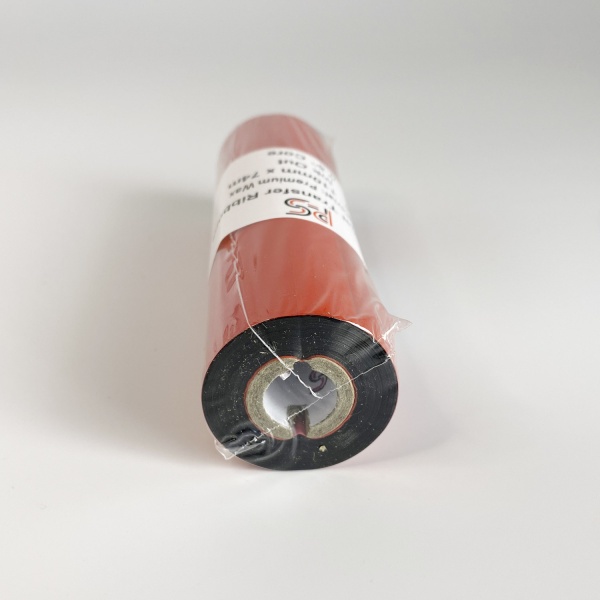 MP_3_Риббон PS Wax Premium 110мм х 74м, черный (термотрансферная лента). Намотка OUT, 0.5'', ширина втулки 110 мм