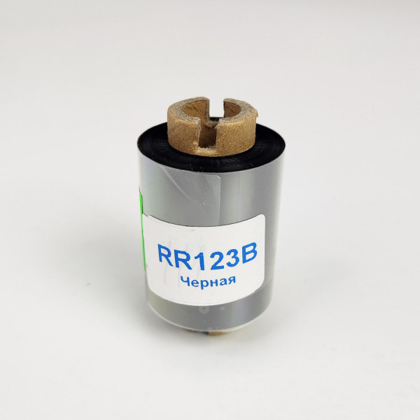 MP_2_Черная термотрансферная лента Resin Textile Премиум RR123B 40мм х 74м, 0.5'', ширина втулки 57 мм, OUT