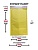 Крафт пакет с воздушной подушкой желтый 200x300+40мм с клеевым клапаном