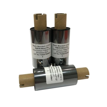 Риббон C10.1 Resin Standard 64мм х 74м, OUT, 0.5" (2844G, 110мм)