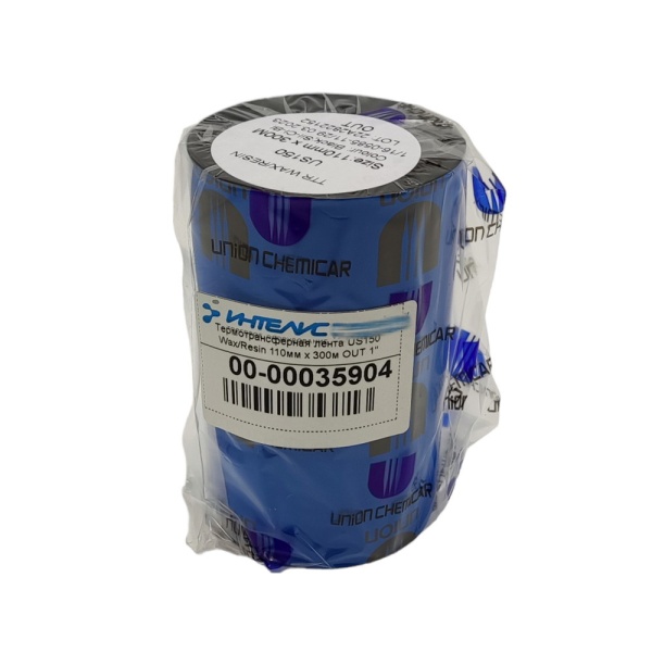 MP_3_Черная термотрансферная лента US150 Wax/Resin 110мм х 300м OUT 1''