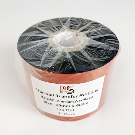 MP_2_Риббон PS Wax/Resin Premium 60мм х 600м, черный (термотрансферная лента), OUT, 1''
