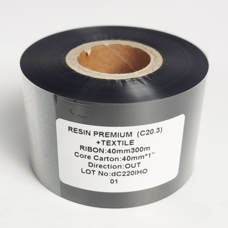 MP_3_Черный риббон C20.3 Resin Premium + Textile 40мм х 300м, 1'', OUT