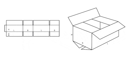 Картонный короб 200х100х100мм Картонный короб 200х100х100мм