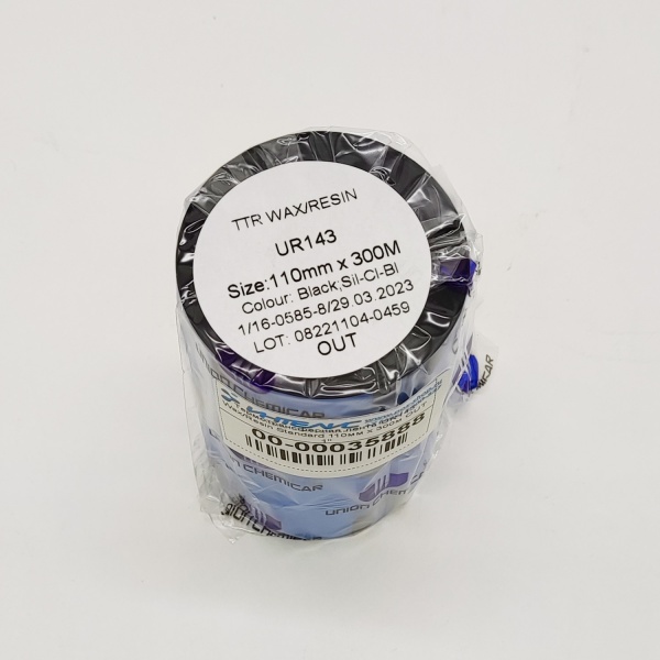 MP_2_Термотрансферная лента UR143 Wax/Resin Standard 110мм х 300м OUT 1''
