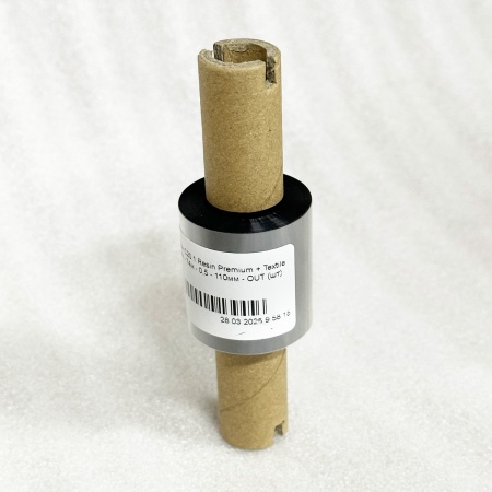 MP_2_Риббон C20.1 Resin Premium + Textile 35мм х 74м, ширина втулки 110 мм, намотка OUT, диаметр втулки 0,5''