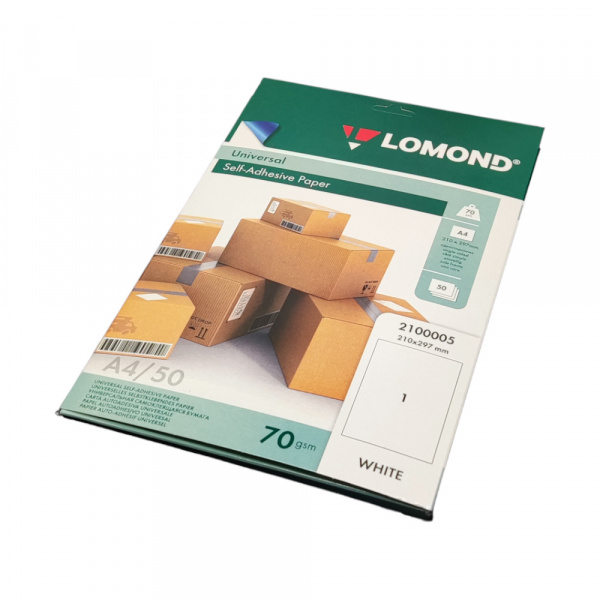 MP_3_Офисные этикетки LOMOND 210 х 297 mm, на листе 1 шт. 50 листов в пачке