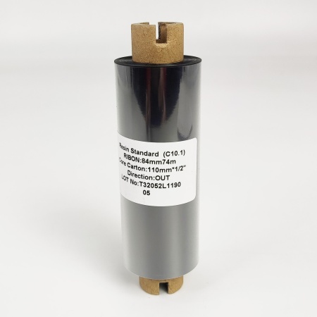 MP_2_Черный риббон C10.1 Resin Standard 84мм x 74м, OUT, 0.5''