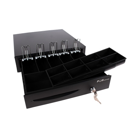 MP_5_Денежный ящик POScenter 16E 410x420x100 распайка для  ШТРИХ-М, черный