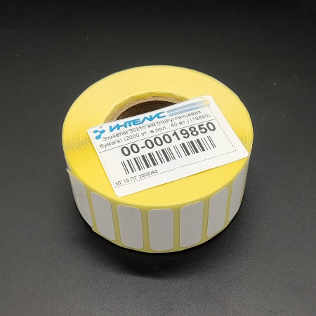 MP_3_Термотрансферные этикетки 30х10 мм ПГ (полуглянцевые). 2000 этикеток в ролике, втулка 40 мм.