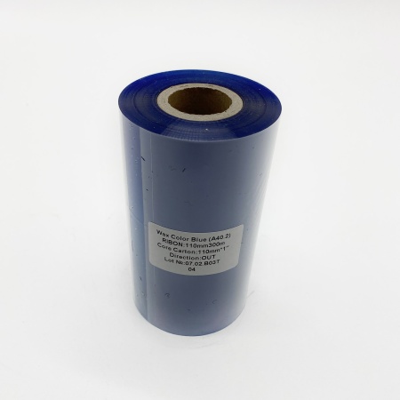 MP_2_Риббон A40.2  Wax Color Blue 110мм х 300м OUT 1