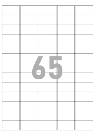 Офисные этикетки LOMOND 38x21,2 мм (65 шт/л, 50 листов)