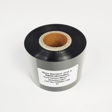 MP_4_Черный риббон C10.1 Resin Standard 45мм x 300м, IN, Resin, 1''